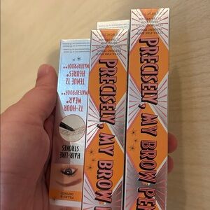 TWO Benefit precisely brow NIB warm auburn full size